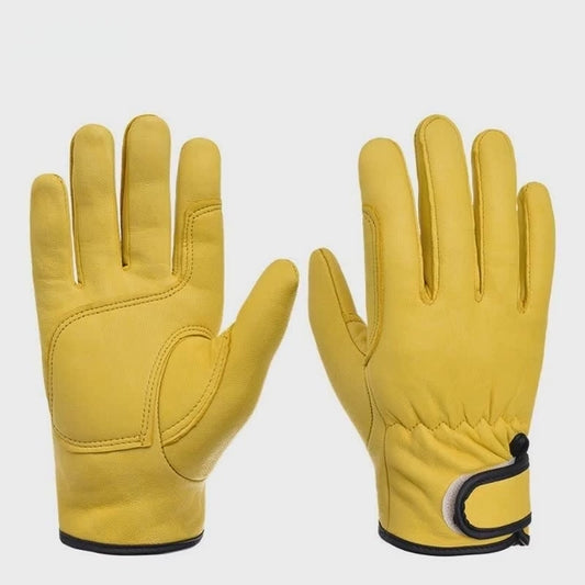 Sheepskin Leather Work Gloves - Ultimate Safety and Durability